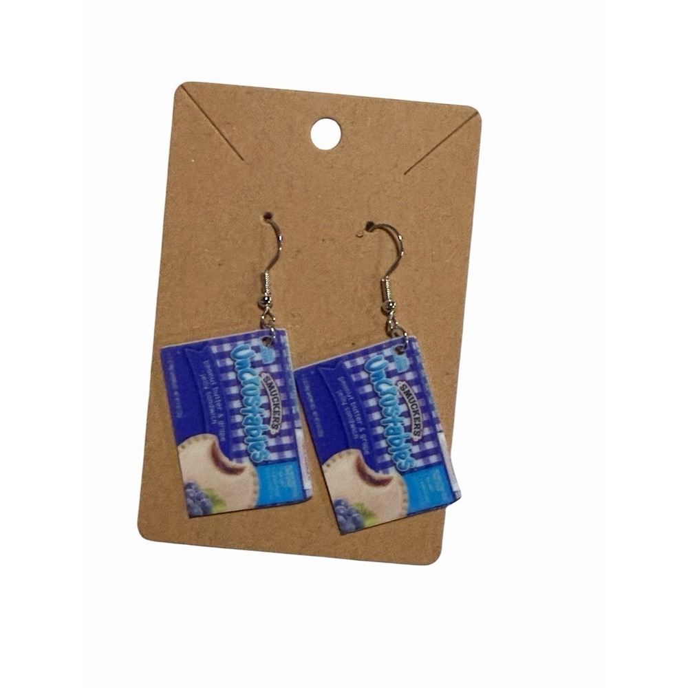 New Novelty Fashion Earrings PB&J frozen sandwich